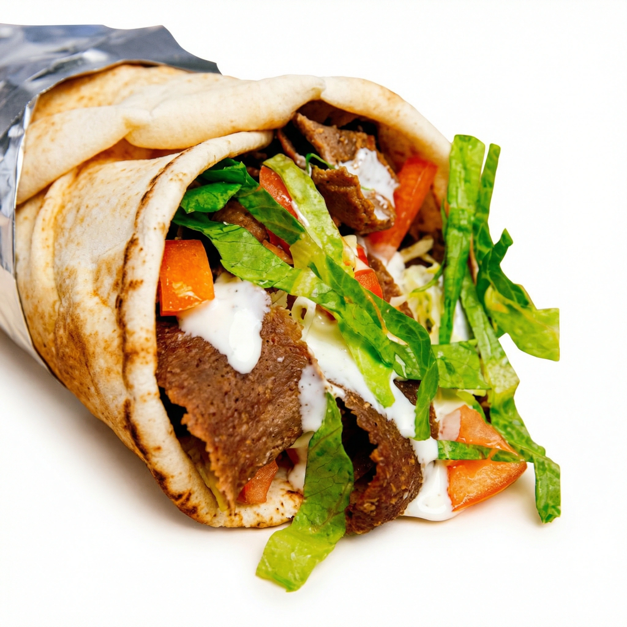 Classic Cheese Donair with sweet sauce at Atomic Pizza & Donair in Stony Plain, AB